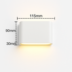 Blanc chaud / Blanc 6W(11,5CM) / Capteur