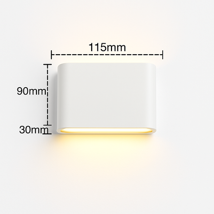 Applique murale LED étanche en aluminium pour extérieur — LZ4X9P