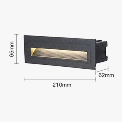 Applique murale LED étanche pour éclairage extérieur jardin et escaliers — LZ4X7P9