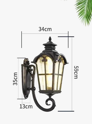 Applique murale LED vintage en aluminium pour extérieur et jardin — LZ4X9T1