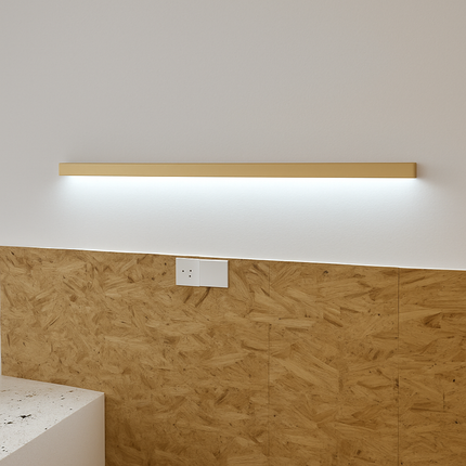 Applique murale LED longue en bois naturel — LZ4X9P2
