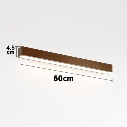 Applique murale LED longue en bois naturel — LZ4X9P2