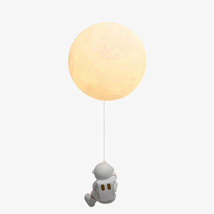 Applique murale lune et astronaute en cuivre pour garçon — LZ4X9T