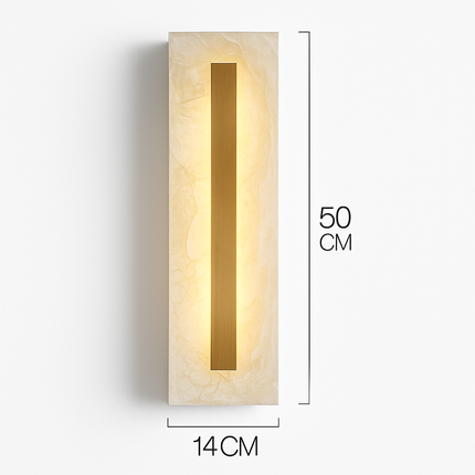 applique murale luxe en cuivre et marbre moderne