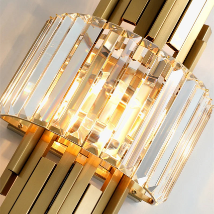 Applique murale moderne avec abat-jour en cristal brillant — LZ4X9P2Q