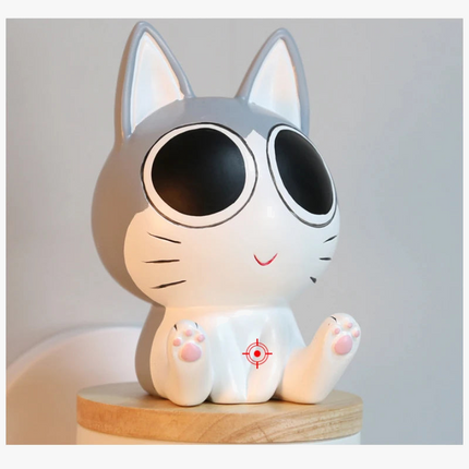 Applique murale enfant avec chat aux grands yeux mignon — LZ4T9Q2