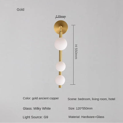 Applique murale en cuivre au design minimaliste et moderne — LZ4X9T