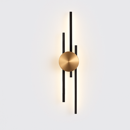 Applique murale minimaliste en laiton avec éclairage LED d’ambiance — LZ4X9P2