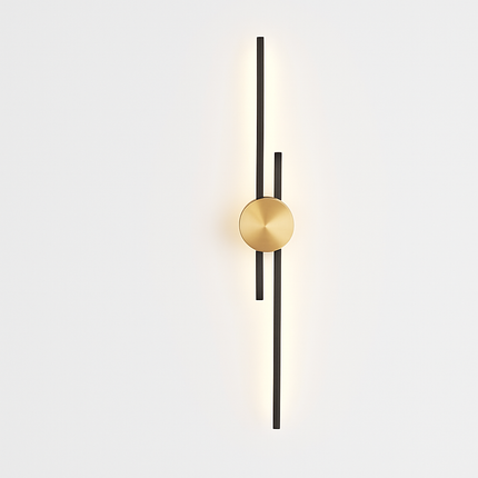 Applique murale minimaliste en laiton avec éclairage LED d’ambiance — LZ4X9P2