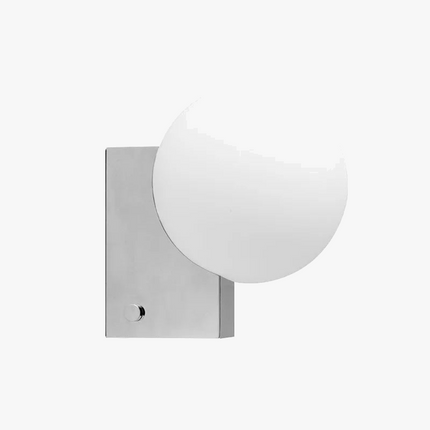 Applique murale en métal avec ampoule en verre au design minimaliste — LZ4X9P