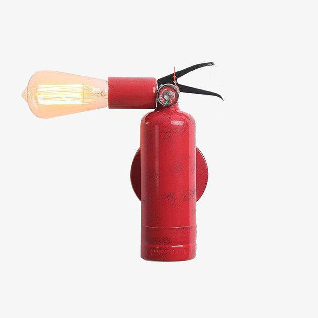 Applique murale LED design extincteur métal rouge pour enfants — LZ4X9T