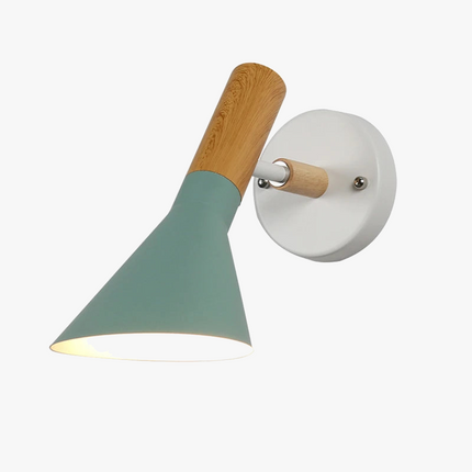 Applique murale design nordique en bois et fer moderne — LZ4X9J