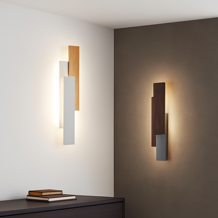 Applique murale en bois naturel au design moderne — LZ4X9T
