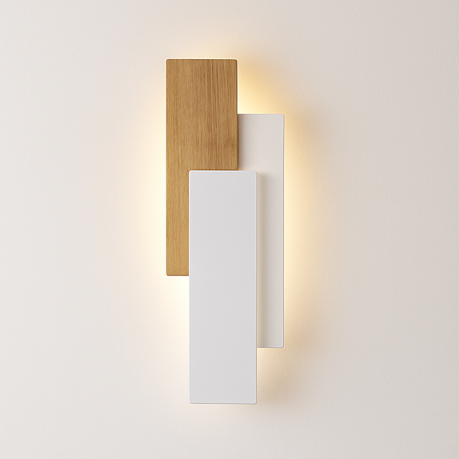 Applique murale en bois naturel au design moderne — LZ4X9T