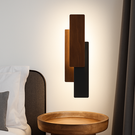 Applique murale en bois naturel au design moderne — LZ4X9T