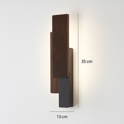 Applique murale en bois naturel au design moderne — LZ4X9T