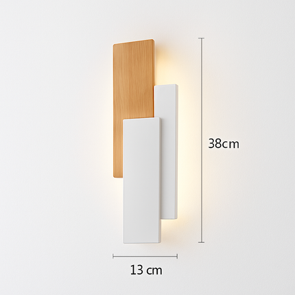 Applique murale en bois naturel au design moderne — LZ4X9T
