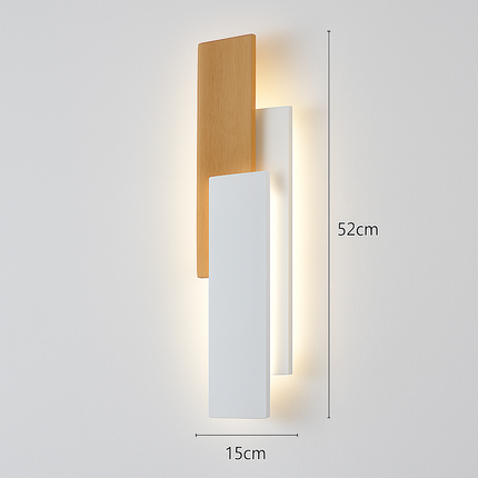 Applique murale en bois naturel au design moderne — LZ4X9T