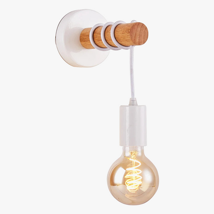 Applique murale en bois pour éclairage intérieur et extérieur moderne — LZ4XJ9