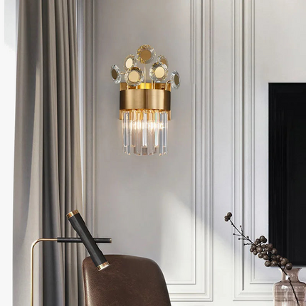 Applique murale élégante en cristal pour décoration intérieure — LZ4X9T