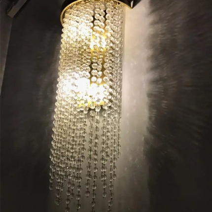 Applique murale design en cristal doré pour intérieur élégant — LZ4P9XJ