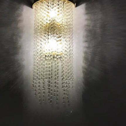 Applique murale design en cristal doré pour intérieur élégant — LZ4P9XJ