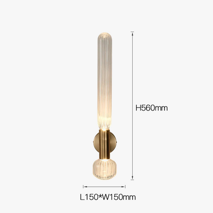 Applique murale design nordique en cristal et verre — LZ4X9T2