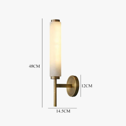 Applique murale en cuivre et marbre naturel au design moderne et élégant — LZ4X9T2