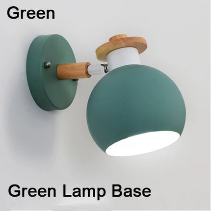 Applique murale moderne en bois et fer avec éclairage LED intégré — LZ4X9P