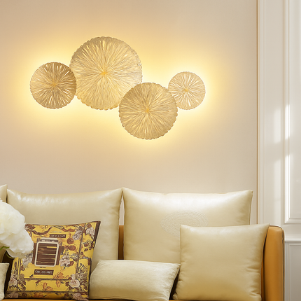 Applique murale design forme feuille de lotus moderne — LZ4X9P