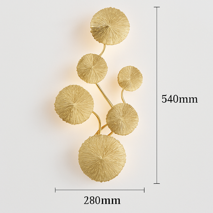Applique murale design forme feuille de lotus moderne — LZ4X9P