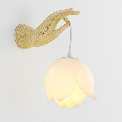 Applique murale design en forme de lotus chinois moderne — LZ4X9JQ