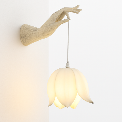 Applique murale design en forme de lotus chinois moderne — LZ4X9JQ