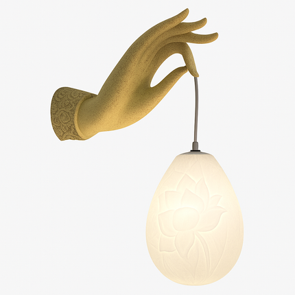 Applique murale design en forme de lotus chinois moderne — LZ4X9JQ