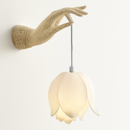 Applique murale design en forme de lotus chinois moderne — LZ4X9JQ