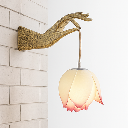 Applique murale design en forme de lotus chinois moderne — LZ4X9JQ