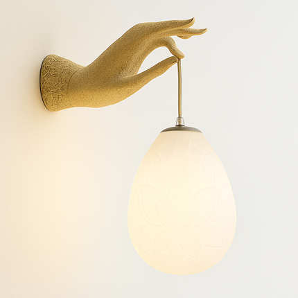 Applique murale design en forme de lotus chinois moderne — LZ4X9JQ