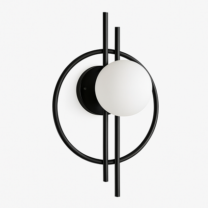 Applique murale ronde moderne en métal Harlow — LZ4G7T9