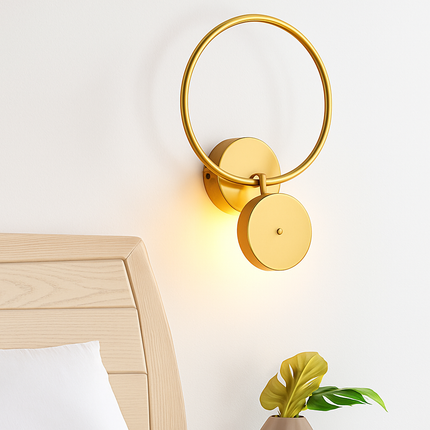 Applique murale ronde moderne en métal Harlow — LZ4G7T9