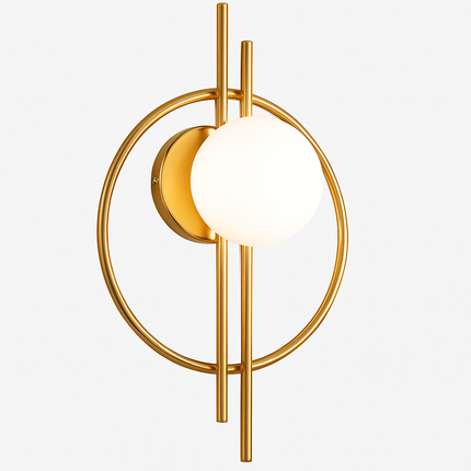 Applique murale ronde moderne en métal Harlow — LZ4G7T9