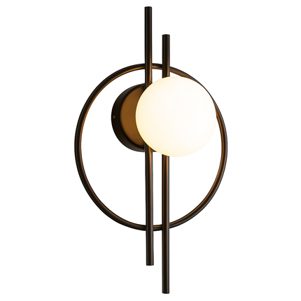 Applique murale ronde moderne en métal Harlow — LZ4G7T9