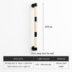 Noir-105cm / Blanc chaud (2700 - 3500K)