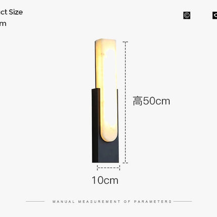 Applique murale moderne en résine pour intérieur raffiné — LZ4X9T1