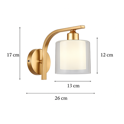 Applique murale en verre de luxe style art déco moderne — LZ4P9XQ