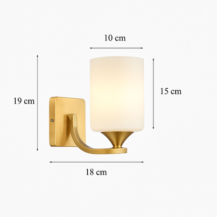 Applique murale en verre de luxe style art déco moderne — LZ4P9XQ