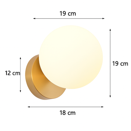 Applique murale en verre de luxe style art déco moderne — LZ4P9XQ