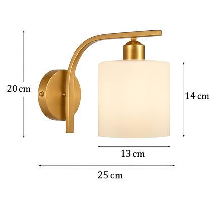 Applique murale en verre de luxe style art déco moderne — LZ4P9XQ