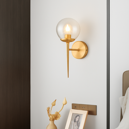 Applique murale en verre de luxe style art déco moderne — LZ4P9XQ