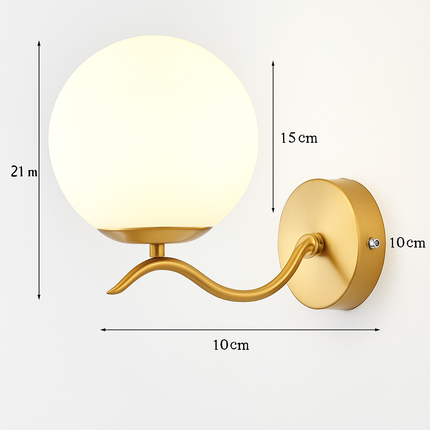Applique murale en verre de luxe style art déco moderne — LZ4P9XQ