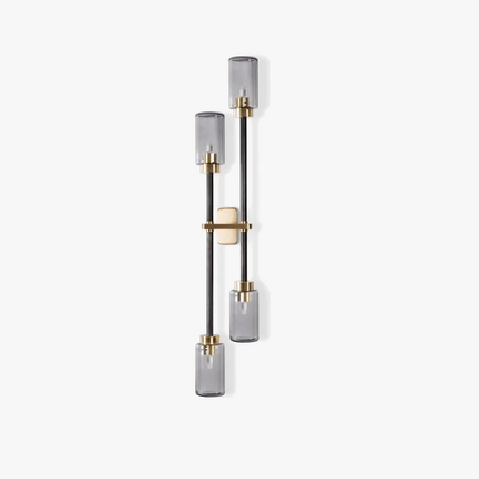 Applique murale moderne en verre et cuivre pour intérieur — LZ4T9QJ